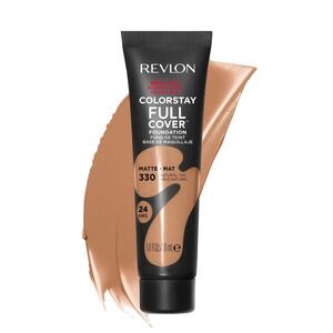 Revlon ColorStay Full Cover Foundation Matte Natural Tan 330 1.0 Fl Oz 30 ml New